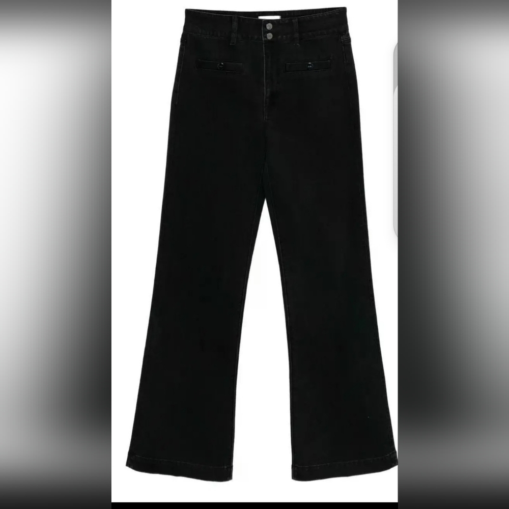 PAIGE Women's Black Boot Cut Jeans